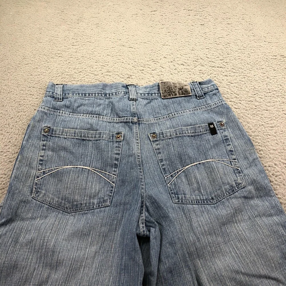 Stylo Shorts Mens 34 Blue Denim Bermuda Relaxed Fit 12 Inseam Casual Long Summer